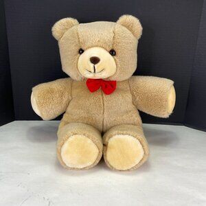 Vintage Gerbers TLC Plush Beige Bear Red Bow Tie 20 inch